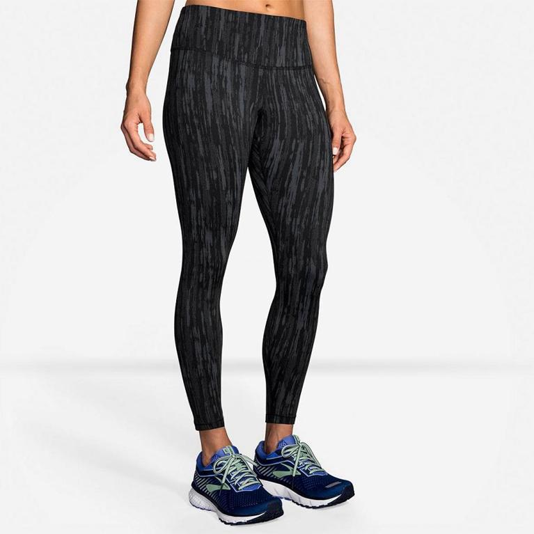 Brooks Formation Running Leggings - Women's - Grey (51936-VAYN)